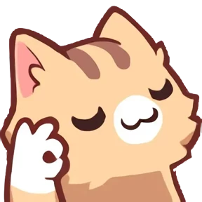Стикер из набора neko cat