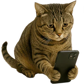 Стикер 16 из набора Непослушный кот