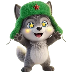 Стикер из набора Новогодний Волчок