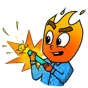 Стикер 11 из набора Огонёк
