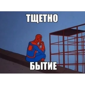 Стикер из набора Паучье мнение