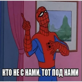 Стикер 19 из набора Паучье мнение