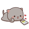 Обложка набора peach cats
