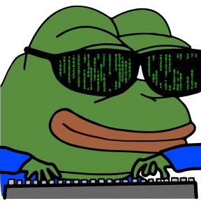 Стикер 10 из набора Pepe-frog