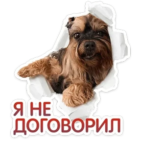 Стикер 19 из набора Пёсели