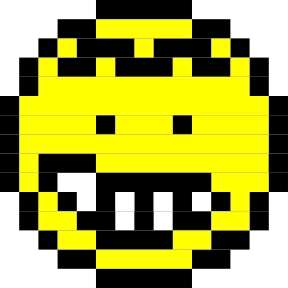 Стикер 7 из набора Pixels Emoji
