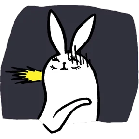 Стикер 14 из набора Rabbit
