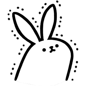 Стикер 33 из набора Rabbit