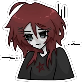 Стикер 2 из набора regret by tipemoki