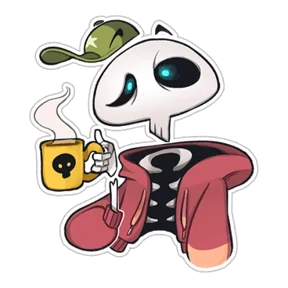 Стикер 3 из набора Skeleton