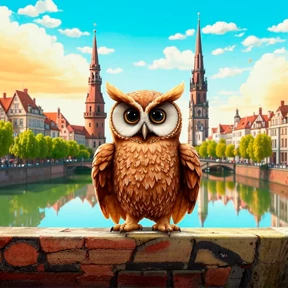 Стикер 4 из набора Smart Owl