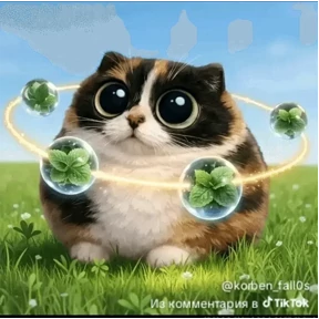 Стикер 9 из набора Смешные котятки