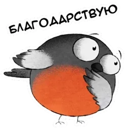 Стикер 11 из набора Снегирь