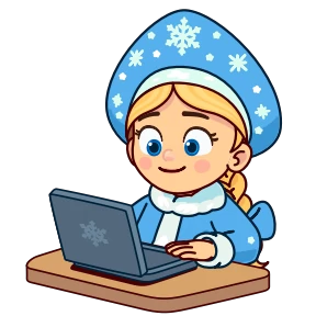 Стикер 12 из набора Снегурочка