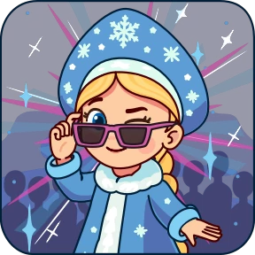 Стикер 20 из набора Снегурочка