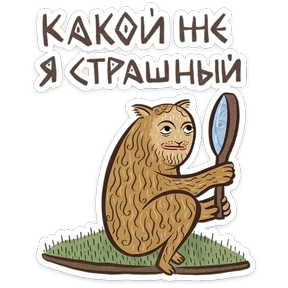 Стикер из набора Средневековые коты