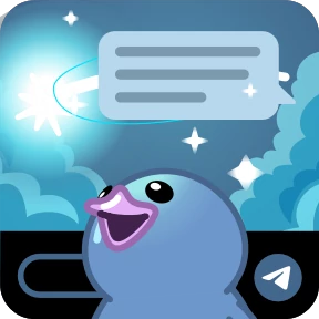 Стикер 10 из набора Telegram Duck