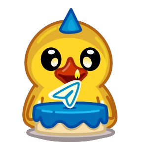 Стикер 14 из набора Telegram Duck