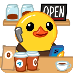 Стикер 21 из набора Telegram Duck