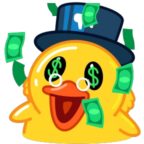 Стикер 3 из набора Telegram Duck