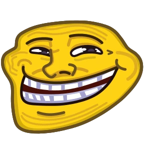 Стикер из набора trollface