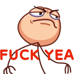 Стикер 15 из набора trollface