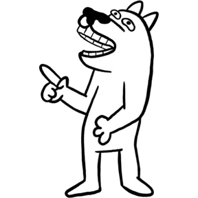 Стикер 8 из набора White dog