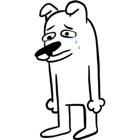 Стикер 9 из набора White dog