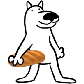Стикер 16 из набора White dog