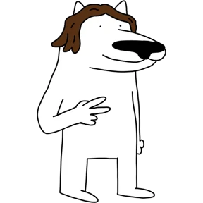 Стикер 19 из набора White dog