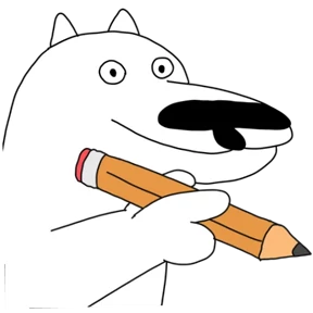 Стикер 21 из набора White dog