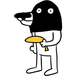 Стикер 26 из набора White dog