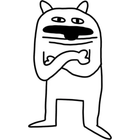 Стикер 36 из набора White dog