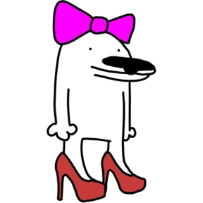 Стикер 40 из набора White dog