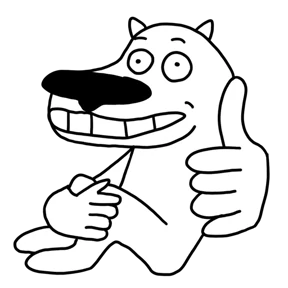 Стикер 43 из набора White dog