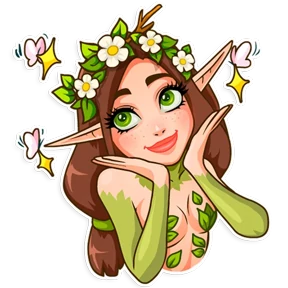 Стикер 17 из набора Wood Nimph